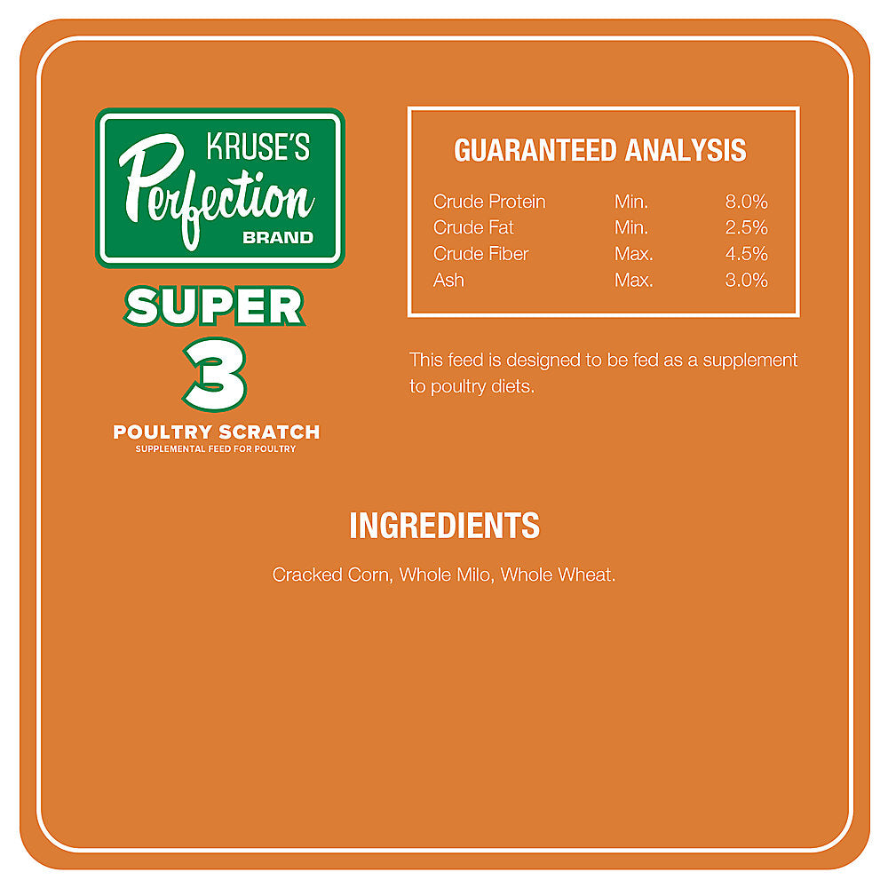 Kruse Super 3 Poultry Scratch - 40lb image 3
