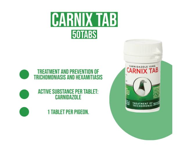 CARNIX TAB - Carnidazole Treatment for Birds image 1