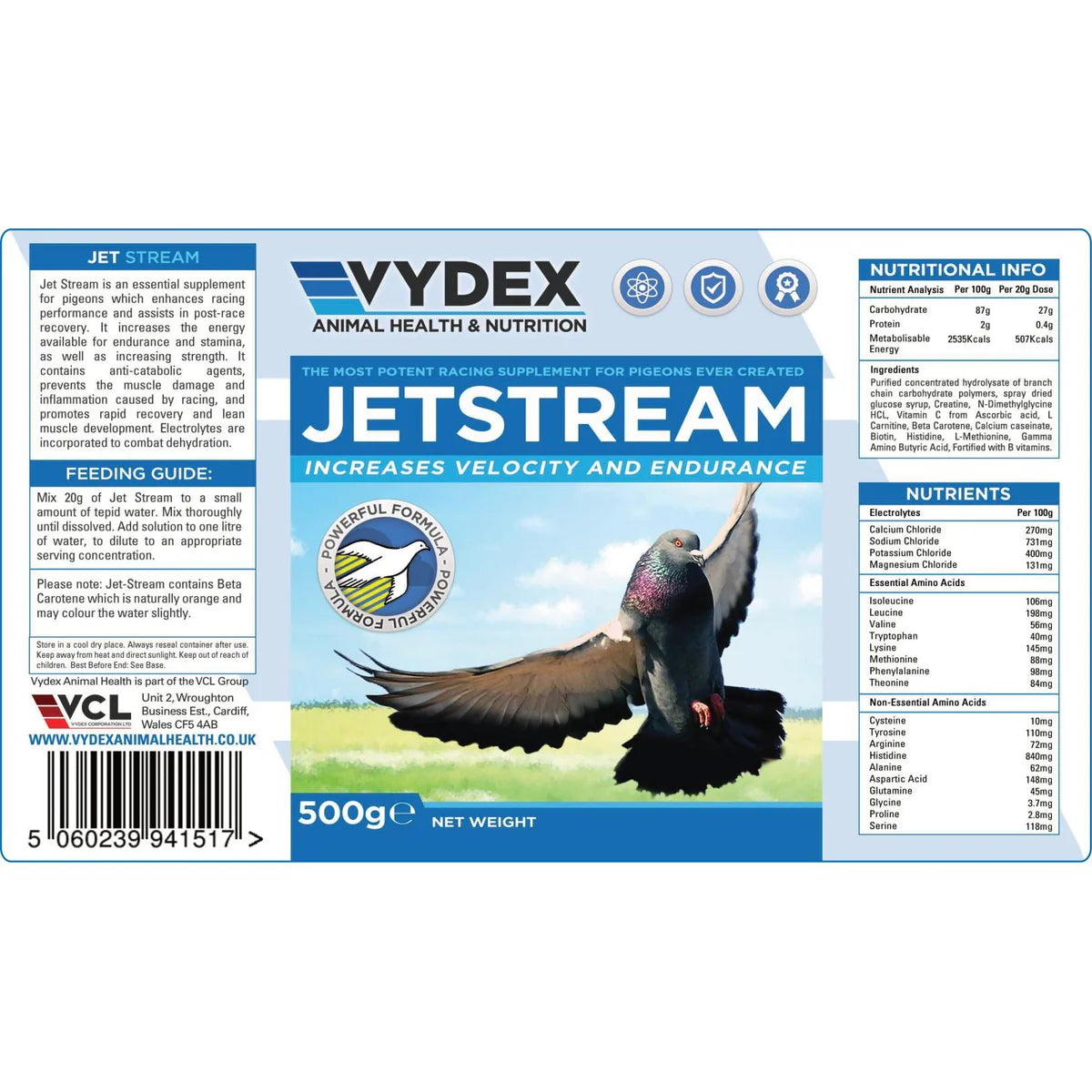 Jetstream - Racing Performance Supplement for Pigeons