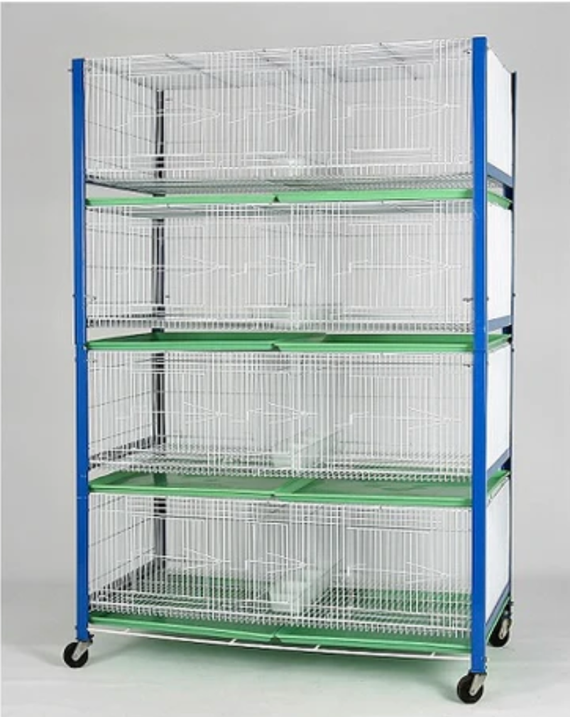Stainless Steel Pigeon Breeding Cages 8 Compartment image 2