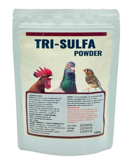 Tri-Sulfa Powder for Birds image 0