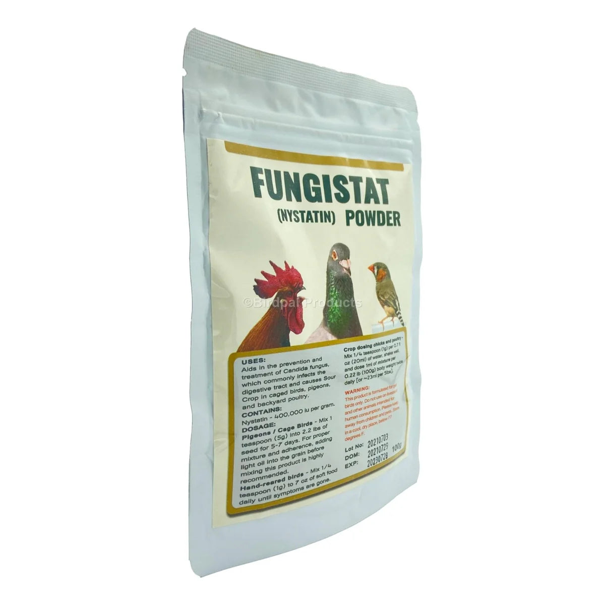 Fungistat Powder - Nystatin Candida Treatment for Birds