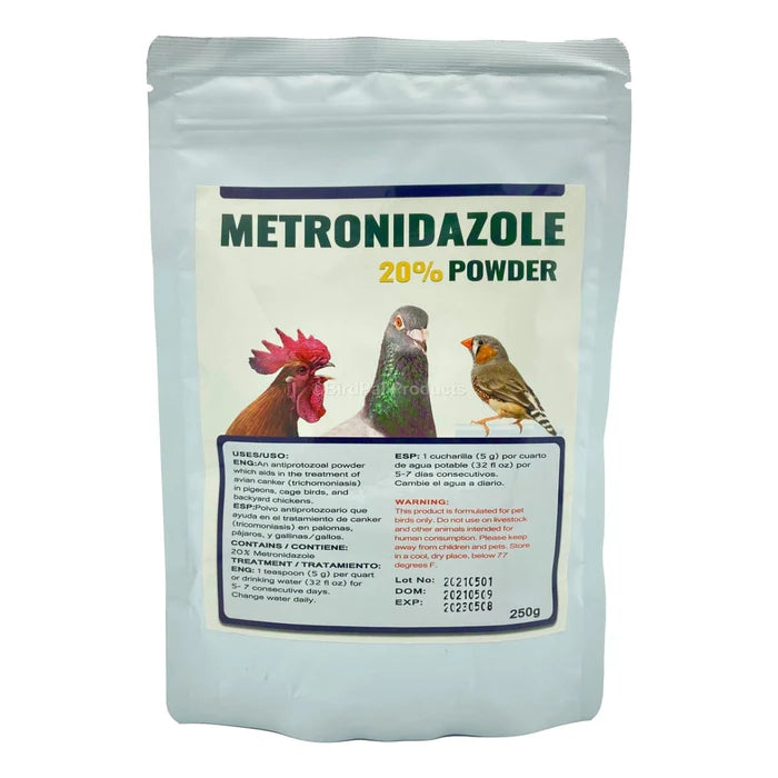 Metronidazole 20% Powder for Birds (Flagyl)